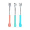2-in-1 Silicone & Stainless Steel Feeding Spoons (3 Pack)